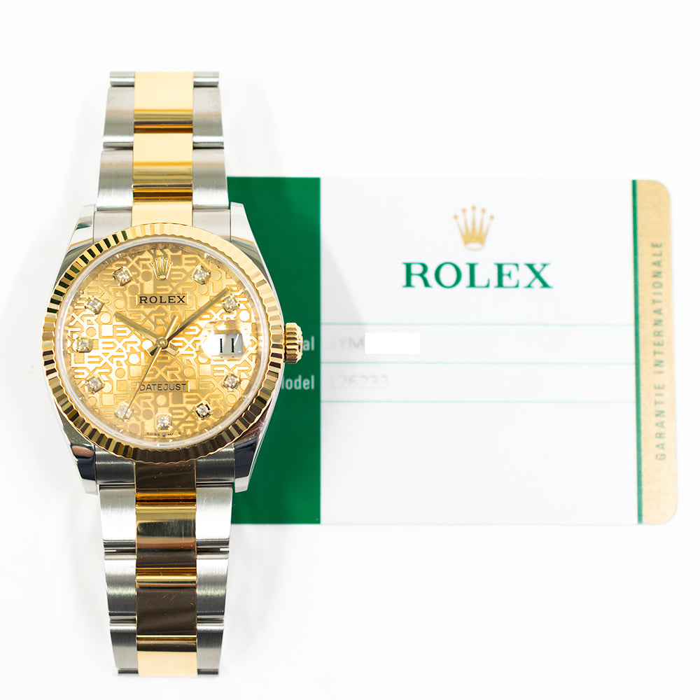 Datejust 36mm Steel and Yellow Gold 126233