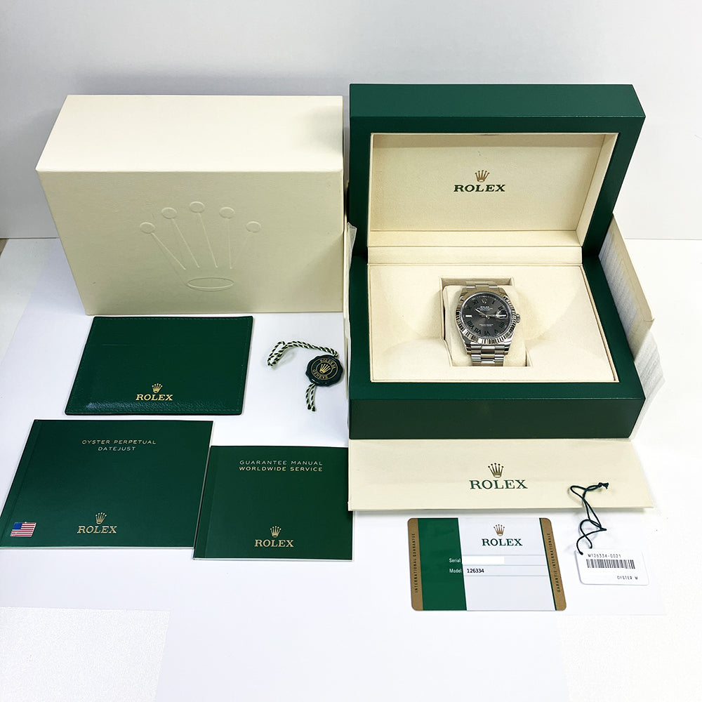 Datejust 41mm Steel and White Gold 126334