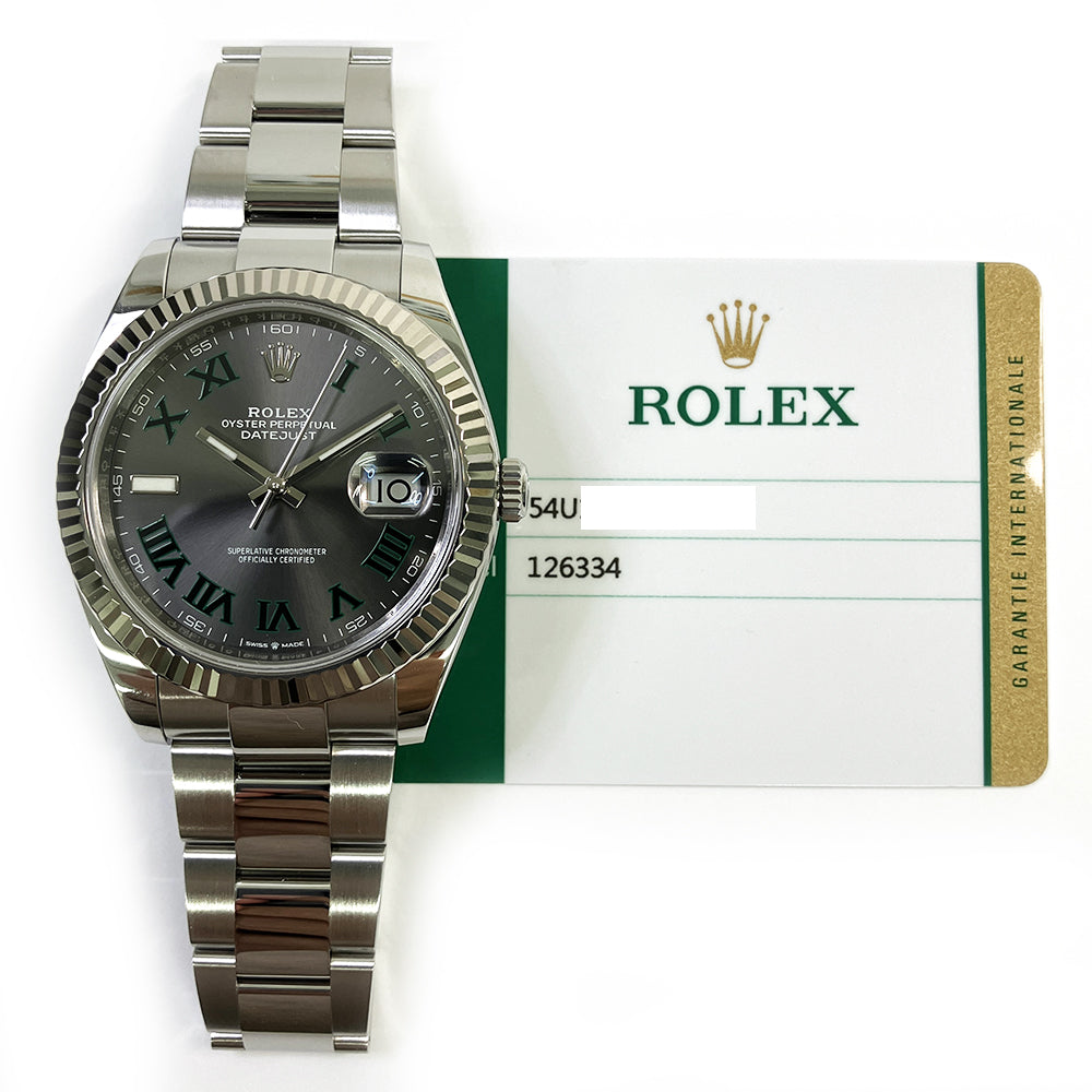 Datejust 41mm Steel and White Gold 126334
