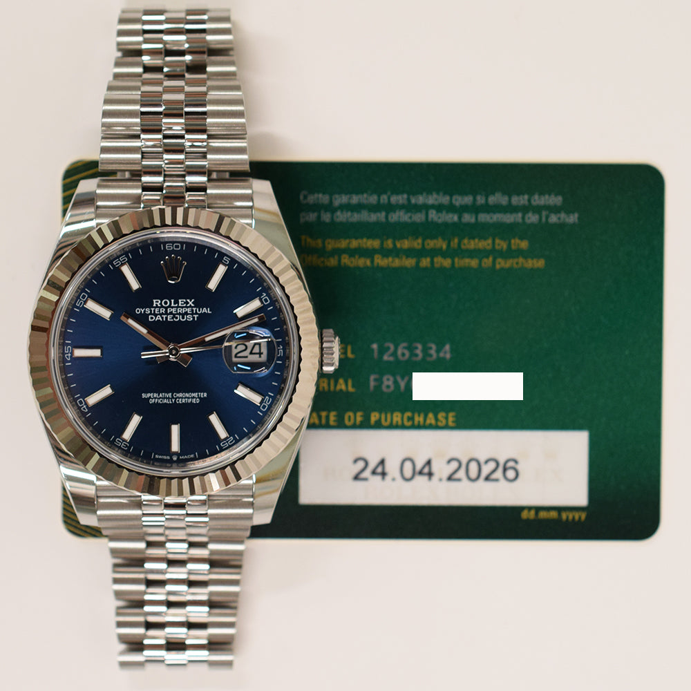 Datejust 41mm Steel and White Gold 126334