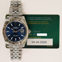Datejust 41mm Steel and White Gold 126334