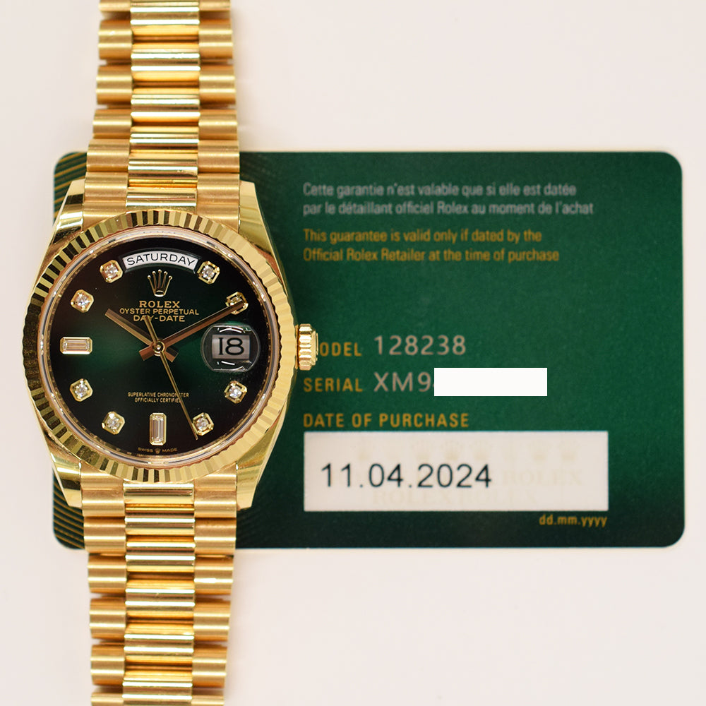 Day-Date President 36mm Yellow Gold 128238