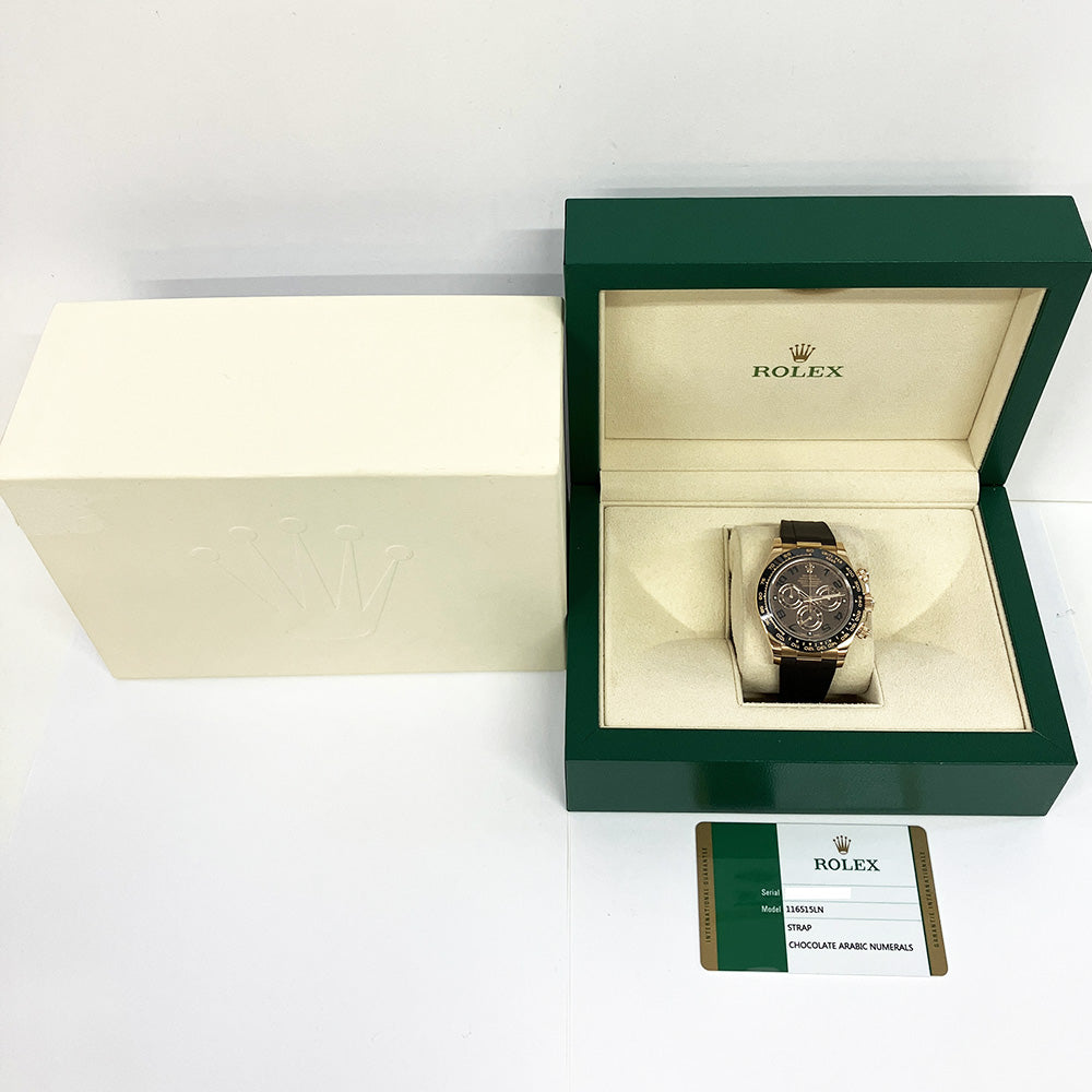 Daytona Rose Gold with Rubber Strap 116515LN