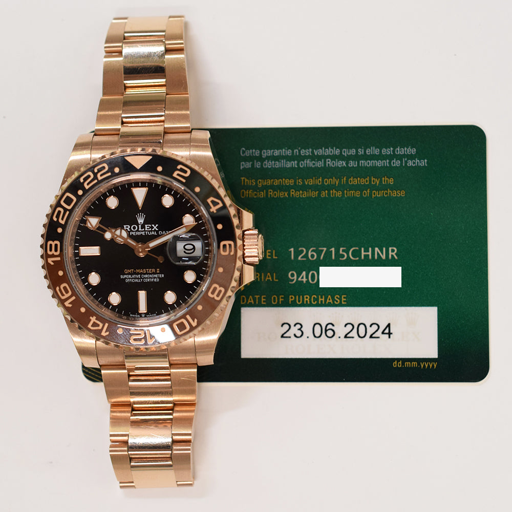 GMT-Master II "Root Beer" Rose Gold 126715CHNR