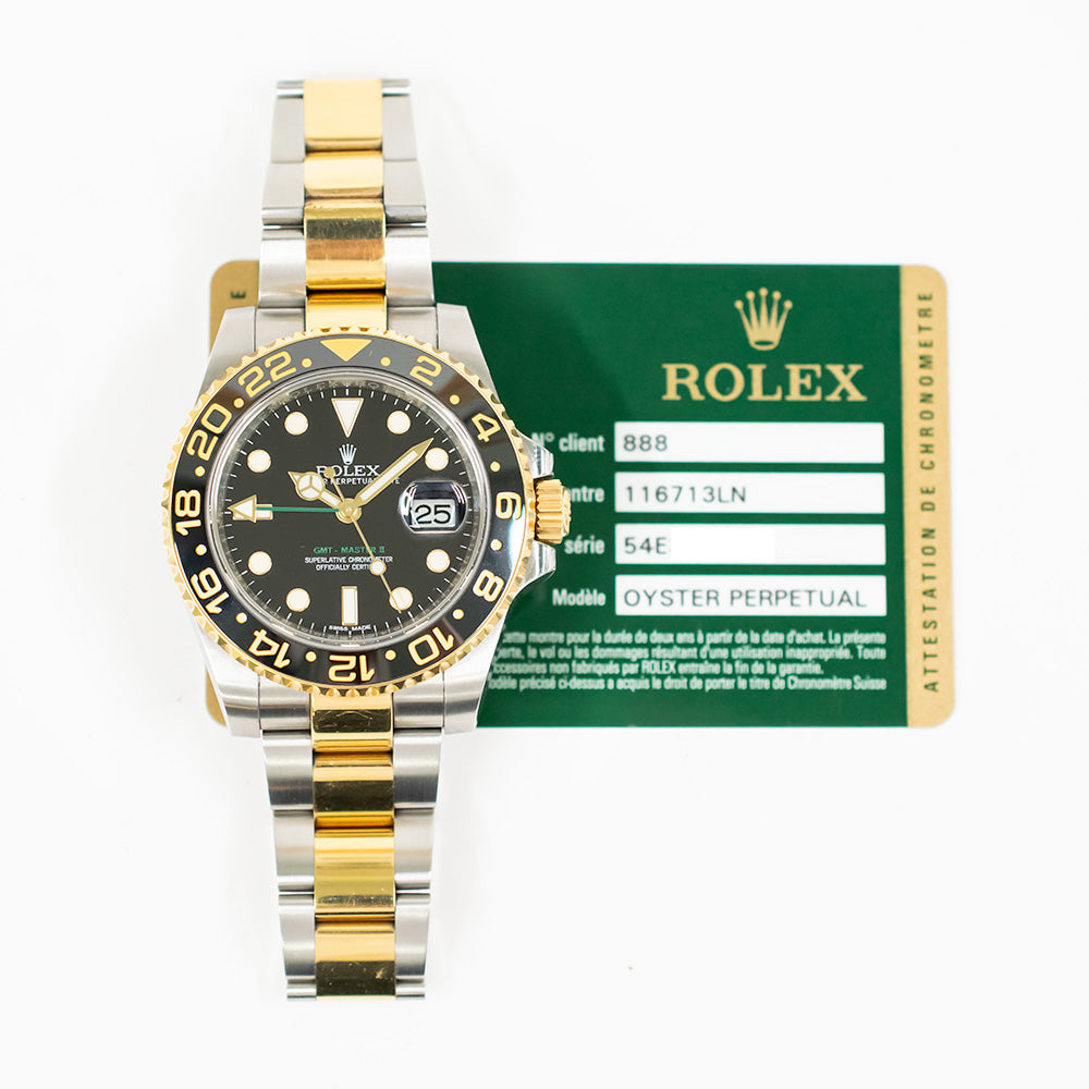 GMT-Master II Steel and Yellow Gold 116713LN
