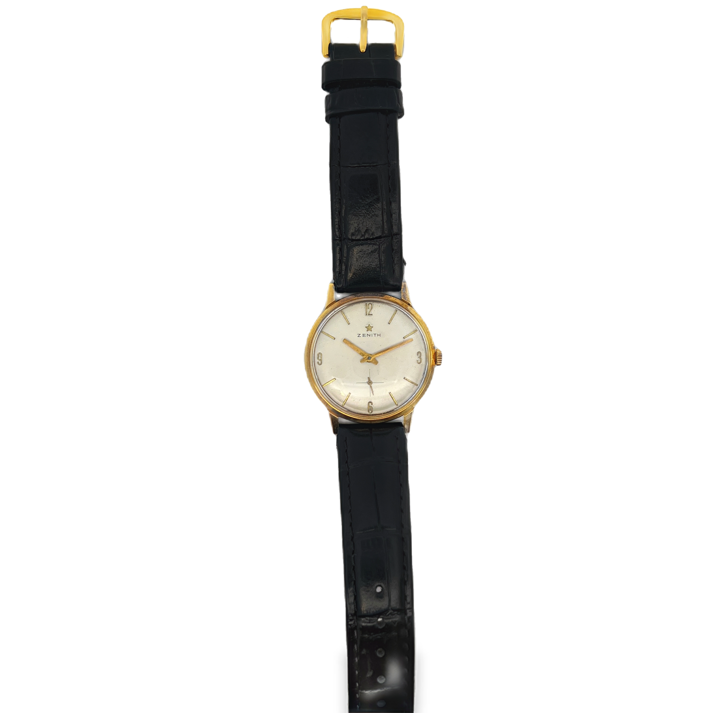 Pre-Owned Vintage Zenith Manual Wind Dress Watch | 18K Yellow Gold Case | Small Seconds