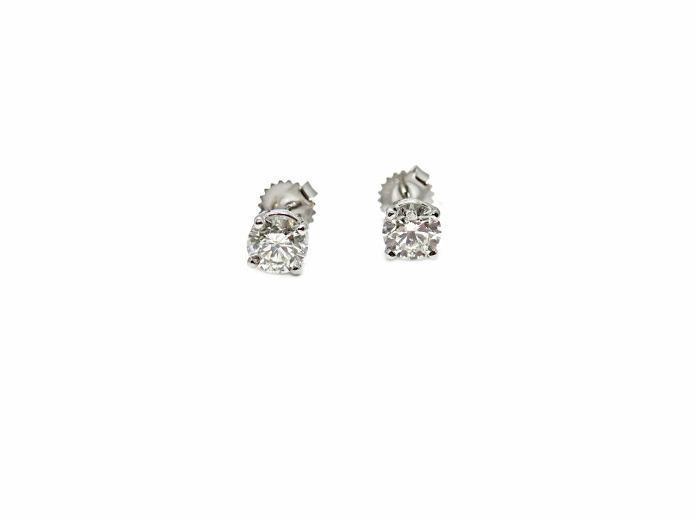 Platinum 2ct Diamond Stud Earrings