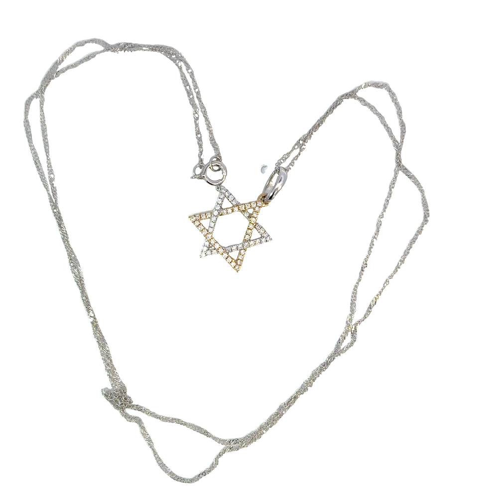 14kt wg Diamond Star of David