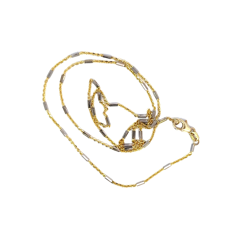 14k yg flat cable link station