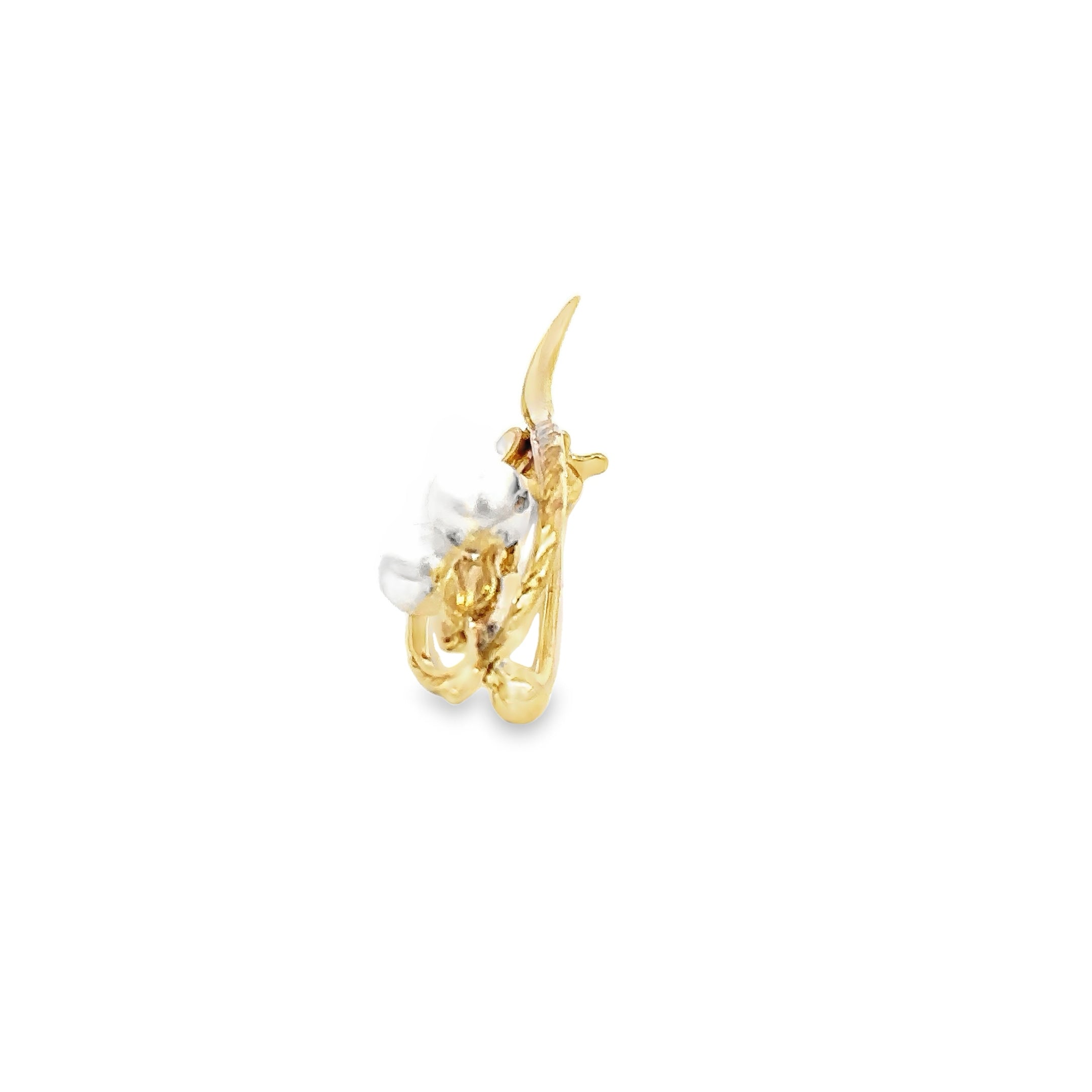 -E- Mikimoto Pearl & 14kt Yell