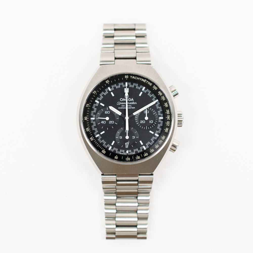Speedmaster Mark II              42.4mm x 46.2mm Steel on Steel 327.10.43.50.01.001