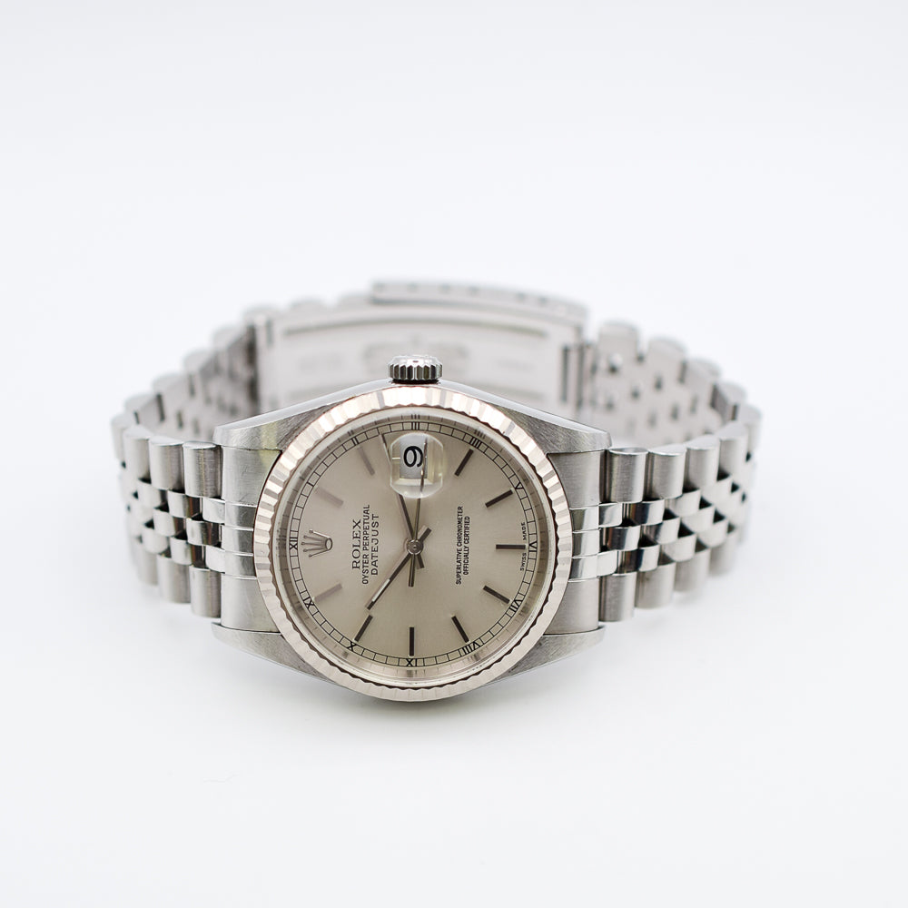 Datejust 36mm Steel and White Gold 16234