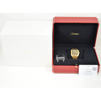 Santos de Cartier Skeleton Dial 39.7mm Yellow Gold WHSA0042