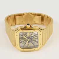 Santos de Cartier Skeleton Dial 39.7mm Yellow Gold WHSA0042