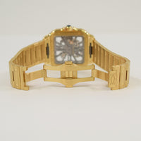 Santos de Cartier Skeleton Dial 39.7mm Yellow Gold WHSA0042