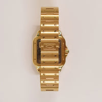 Santos de Cartier Skeleton Dial 39.7mm Yellow Gold WHSA0042