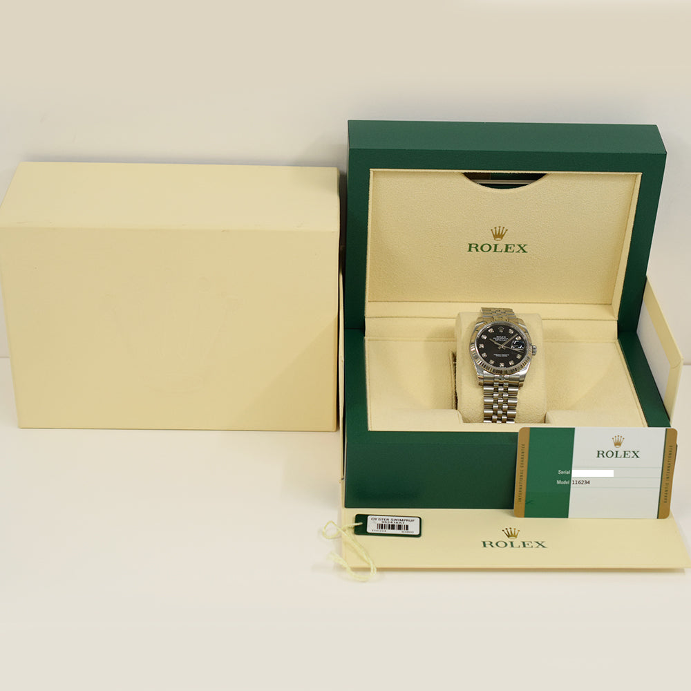 Datejust 36mm Steel and White Gold 116234G