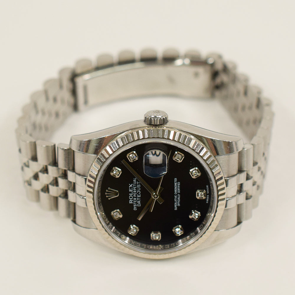 Datejust 36mm Steel and White Gold 116234G