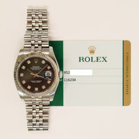 Datejust 36mm Steel and White Gold 116234G