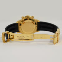 Daytona Yellow Gold On Strap 116518LN