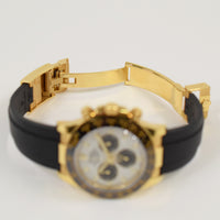 Daytona Yellow Gold On Strap 116518LN