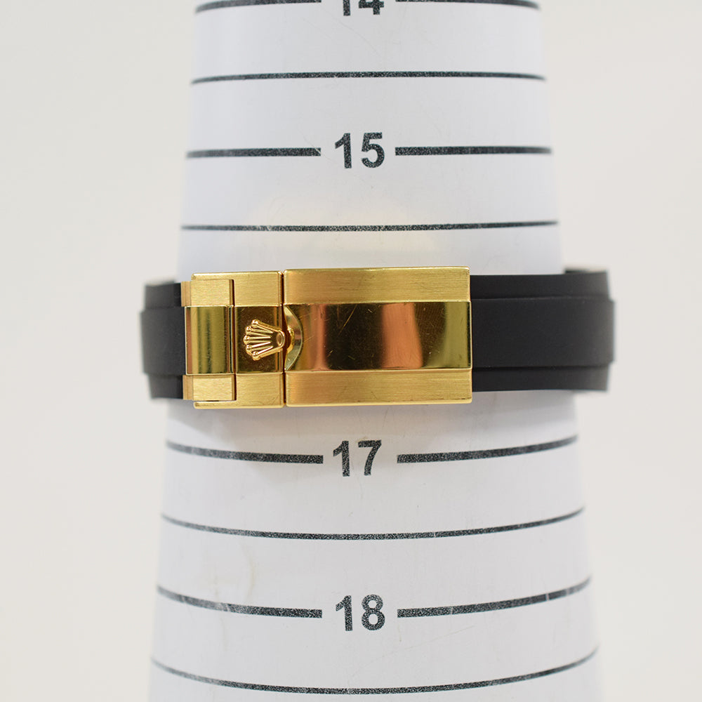 Daytona Yellow Gold On Strap 116518LN