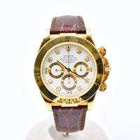 Daytona Yellow Gold  "Zenith Movement" on Leather Strap 16518