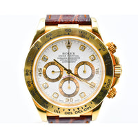 Daytona Yellow Gold  "Zenith Movement" on Leather Strap 16518