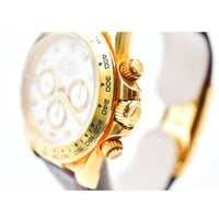 Daytona Yellow Gold  "Zenith Movement" on Leather Strap 16518
