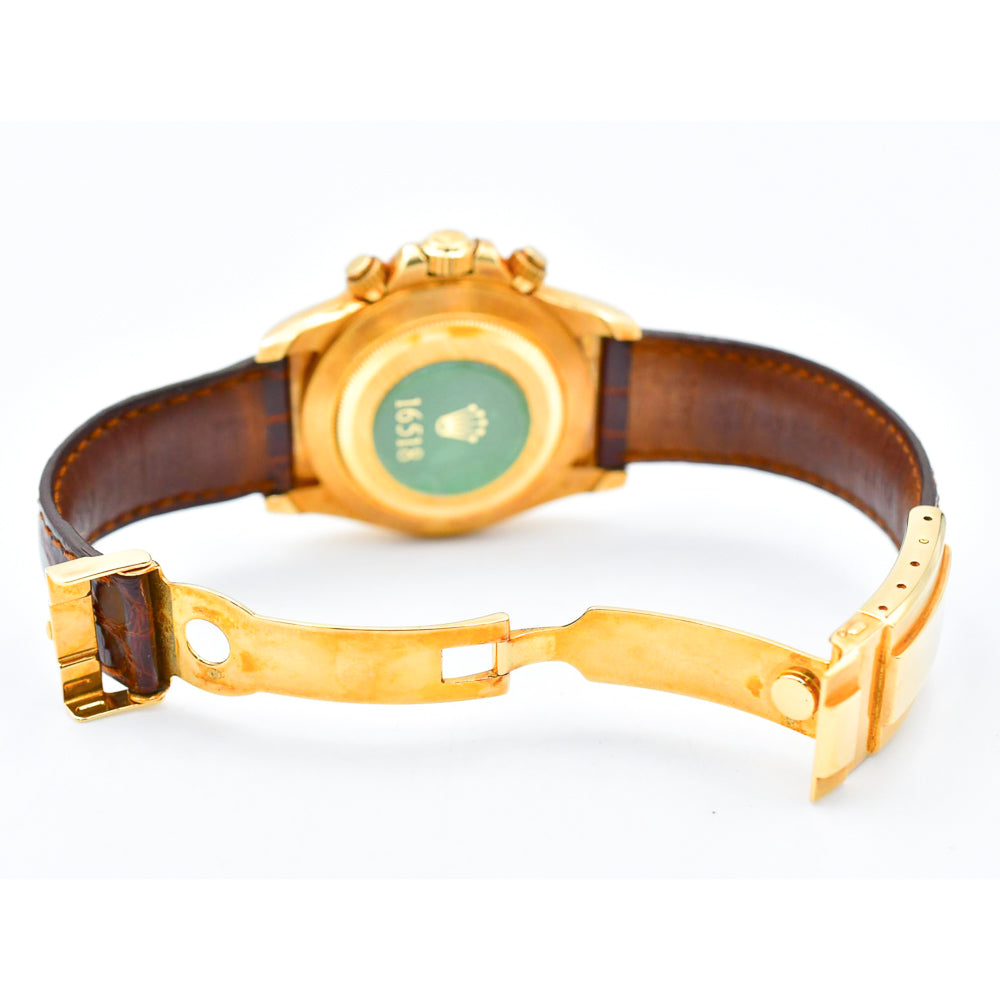 Daytona Yellow Gold  "Zenith Movement" on Leather Strap 16518