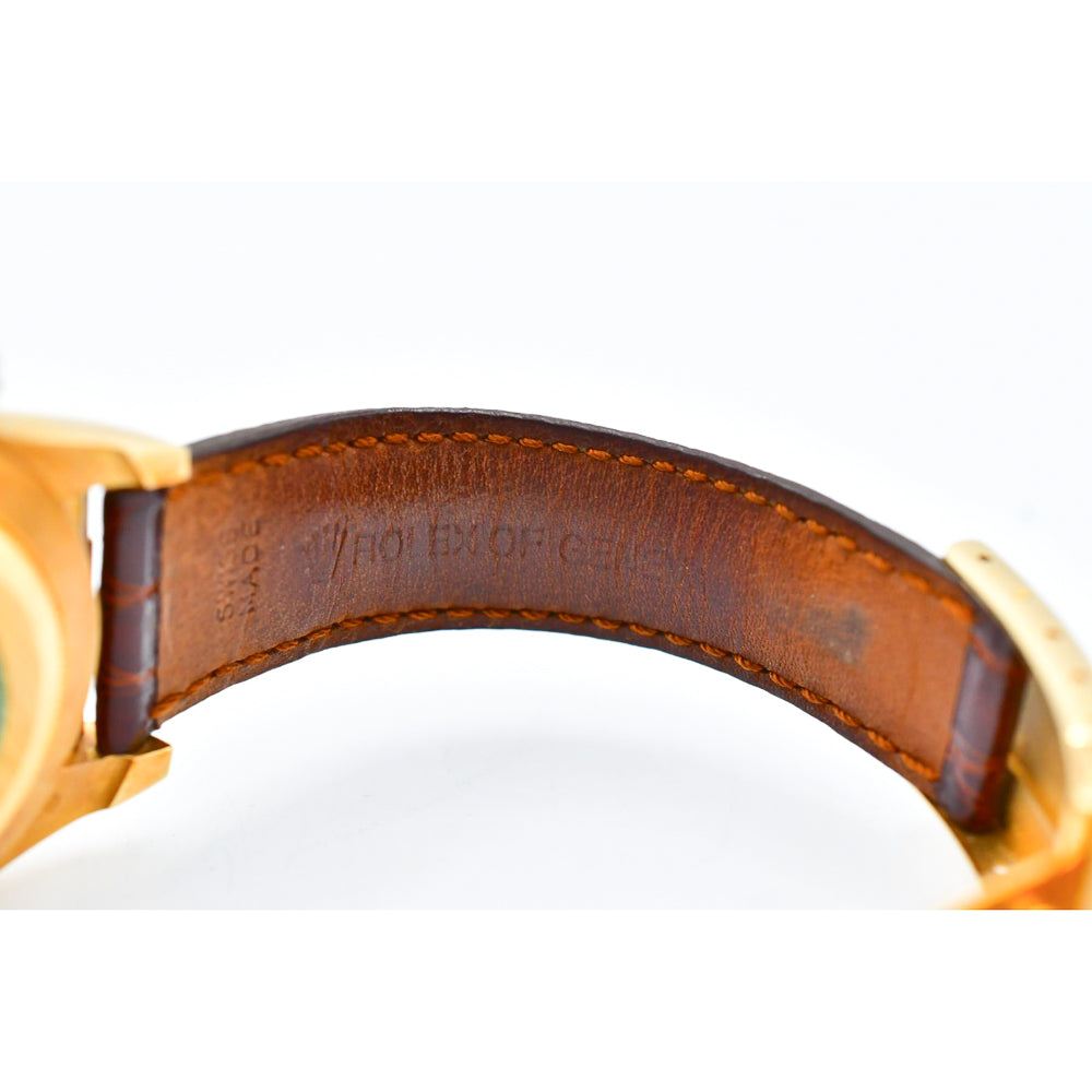 Daytona Yellow Gold  "Zenith Movement" on Leather Strap 16518