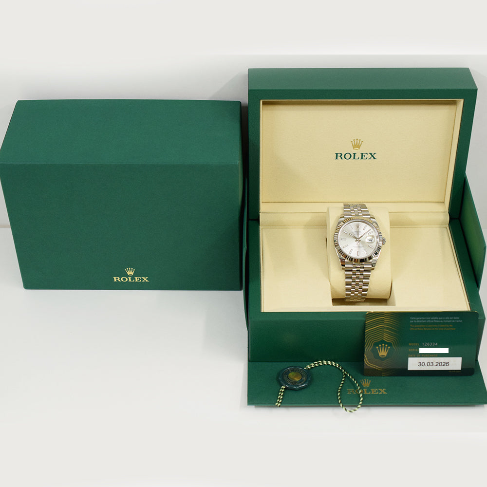 Datejust 41mm Steel and White Gold 126334