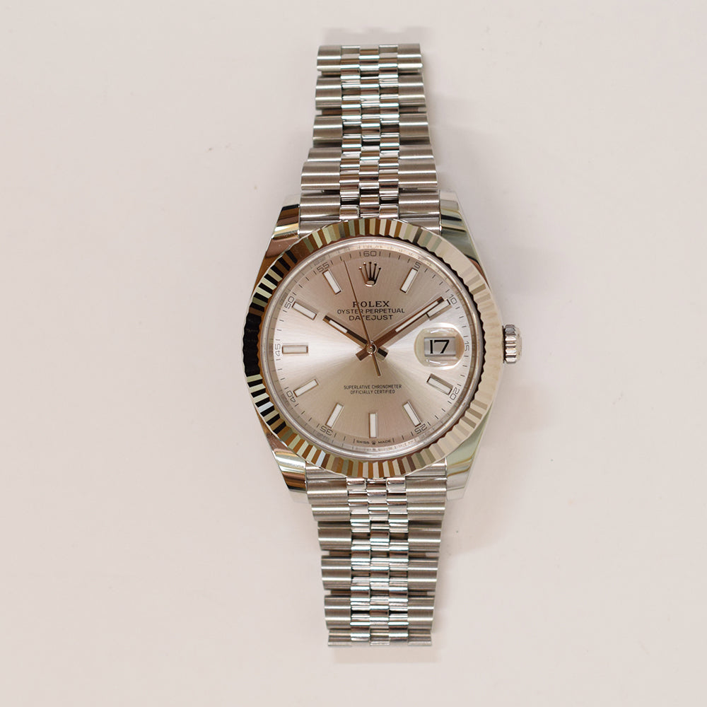Datejust 41mm Steel and White Gold 126334