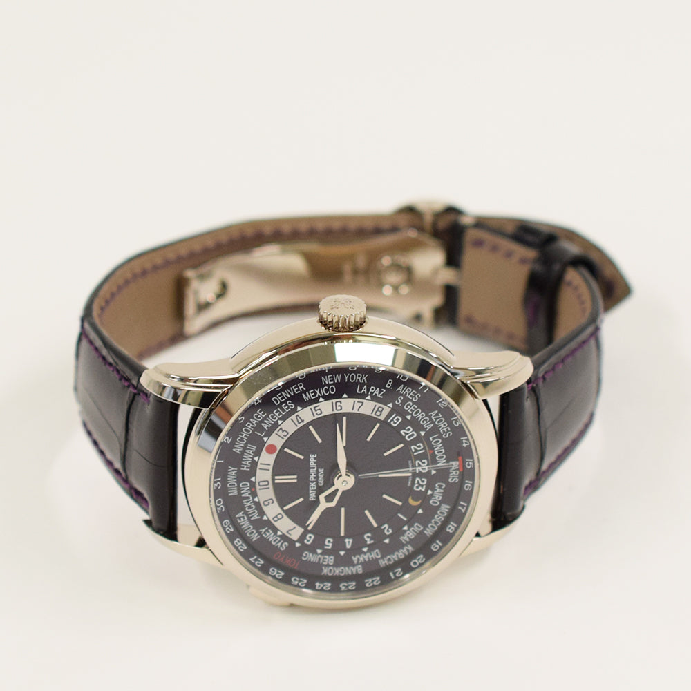 Nautilus World Time Date 40mm White Gold Automatic "Tokyo Edition" 5330G-010