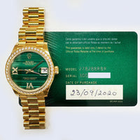 Datejust 31mm Diamond Bezel Yellow Gold 278288RBR
