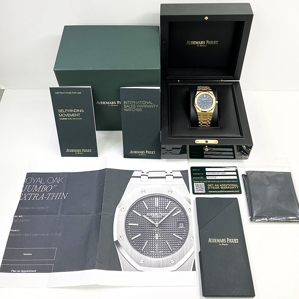 Royal Oak Jumbo Extra Thin 39mm Yellow Gold 15202BA.OO.1240BA.01
