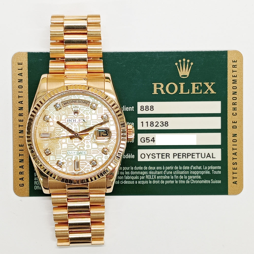 Day-Date 36mm Yellow Gold 118238NCA