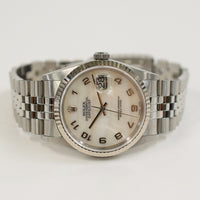 Datejust 36mm Steel and White Gold 16234