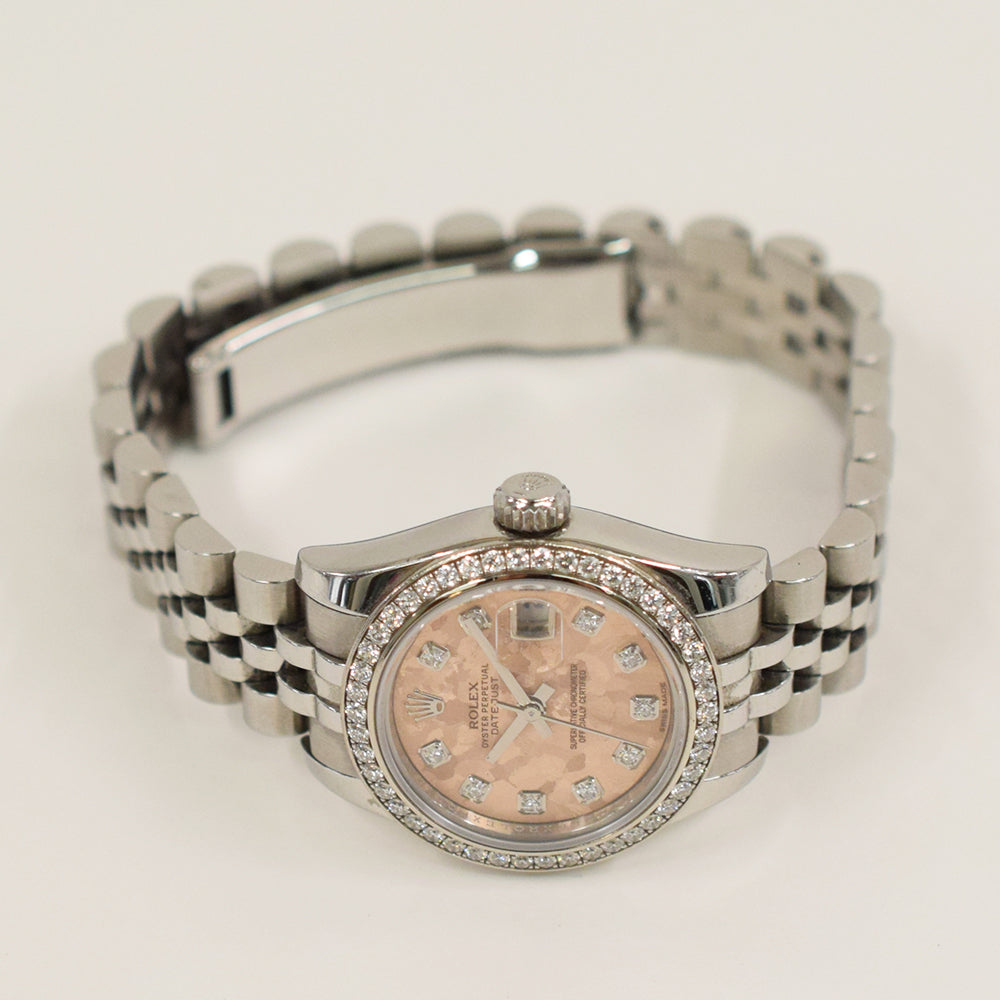 Lady-Datejust 26mm Diamond Bezel Steel and White Gold  179384RBR
