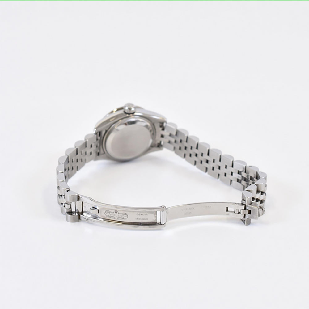 Lady-Datejust 26mm Diamond Bezel Steel and White Gold  179384RBR