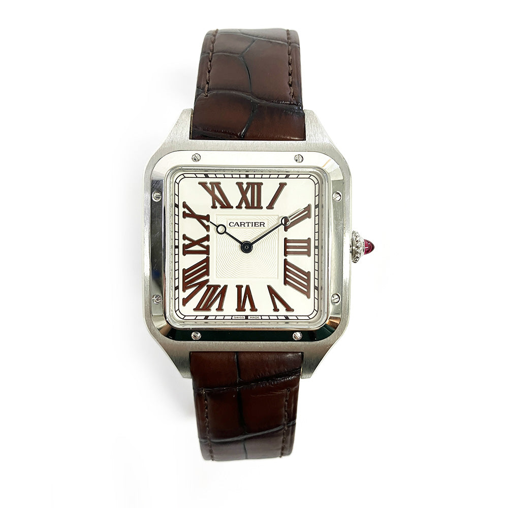 Santos-Dumont XL - Platinum - Limited Edition of 200 - 46.6mm x 33.9mm WGSA0082