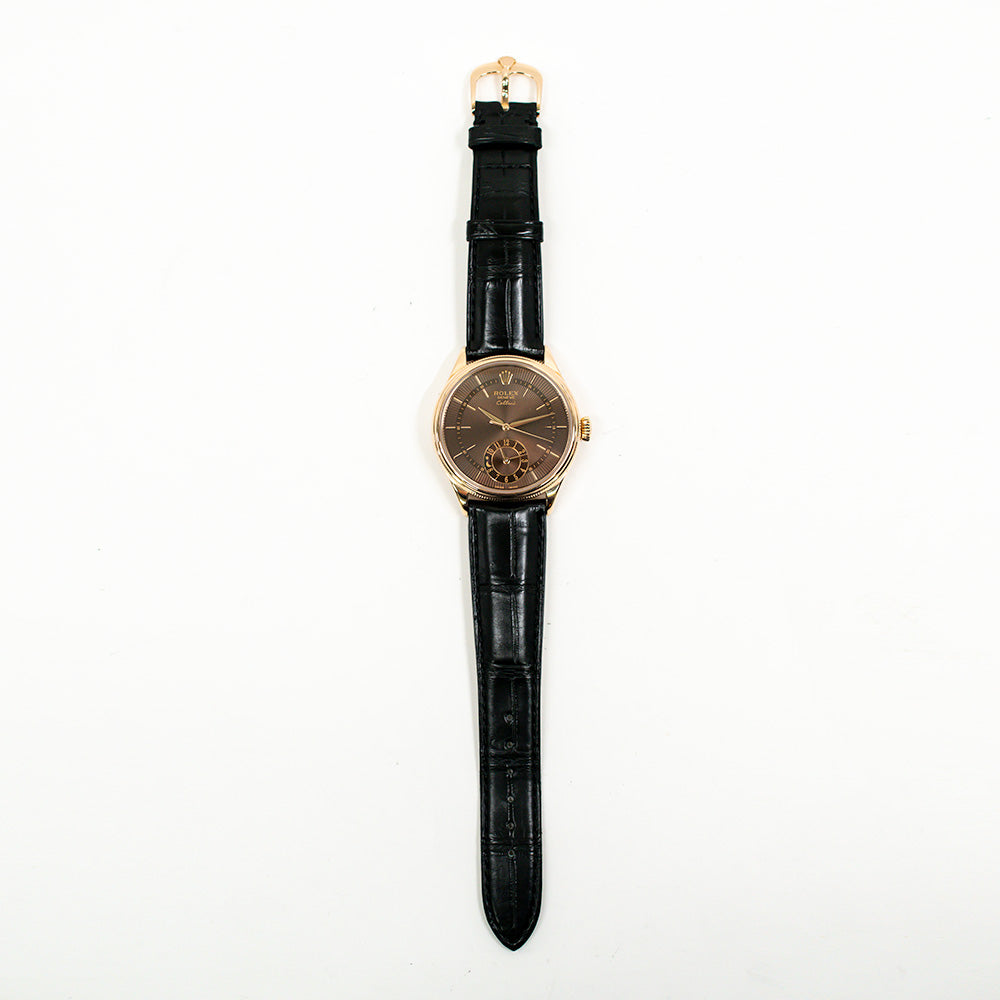 Cellini 39mm Dual Time Rose Gold 50525