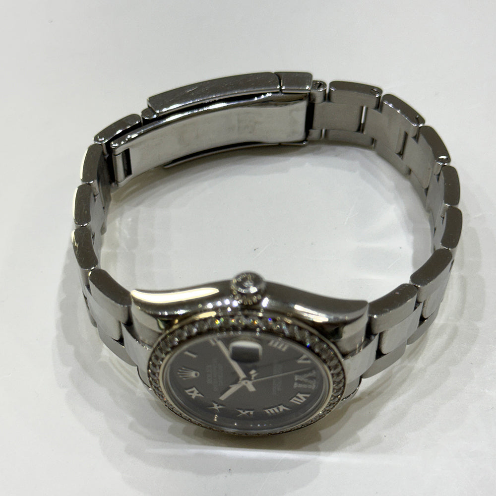 Datejust 31mm Diamond Bezel Steel and White Gold 178384