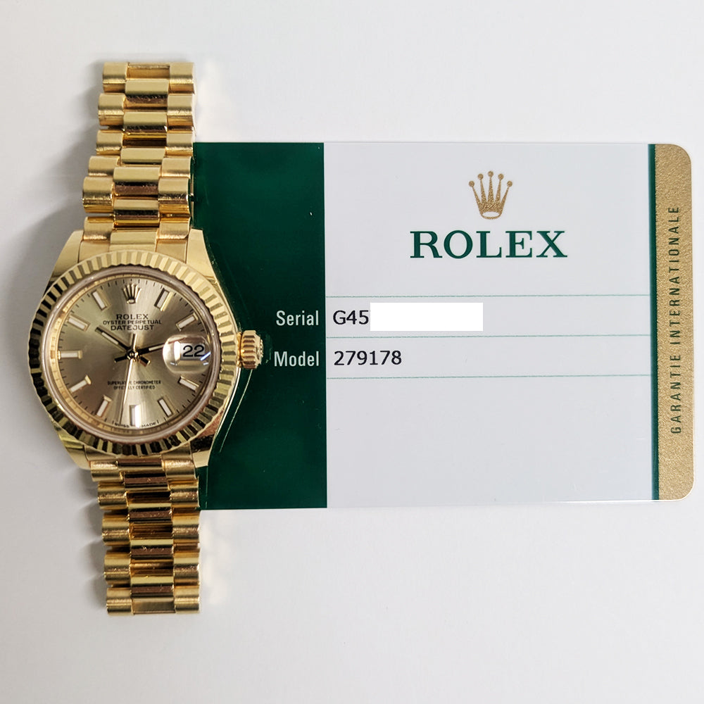 Datejust 28mm Yellow Gold 279178