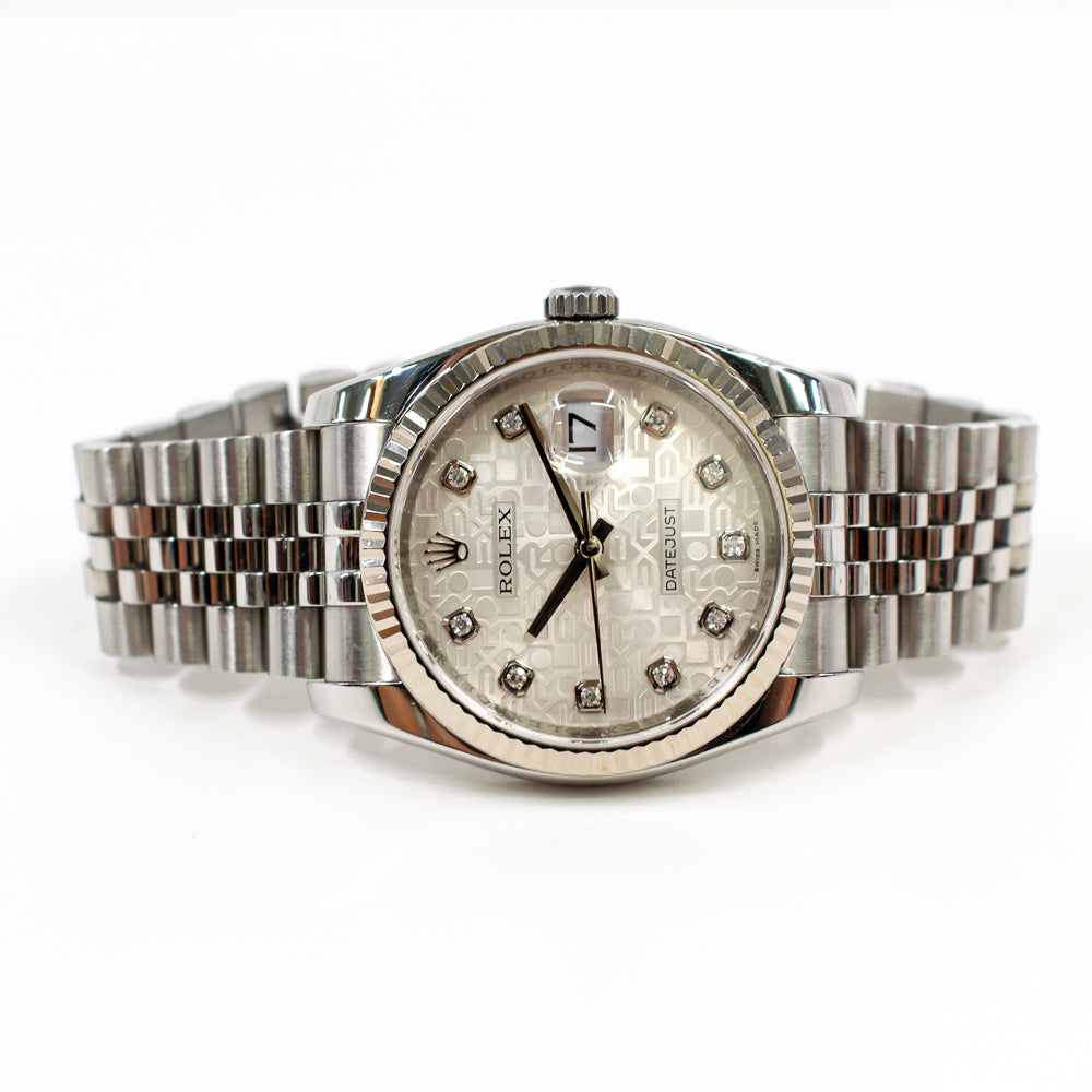 Datejust 36mm Steel and White Gold 116234G