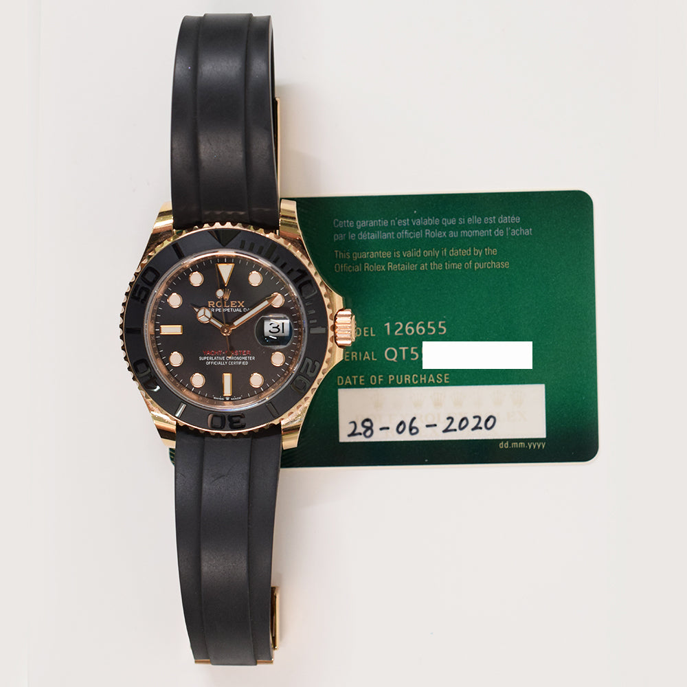 Yacht-Master 40mm Pave Diamond Rose Gold 126655