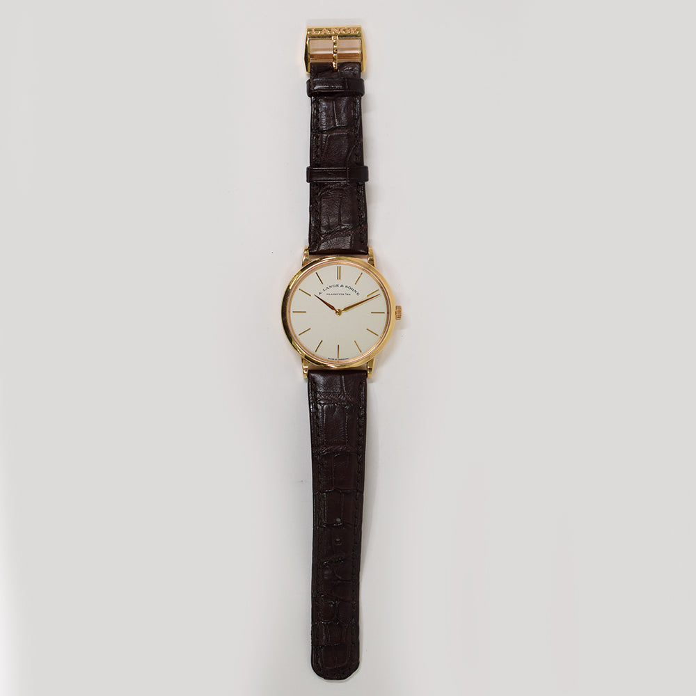 Saxonia Thin 37mm Rose Gold Manual Winding 201.033