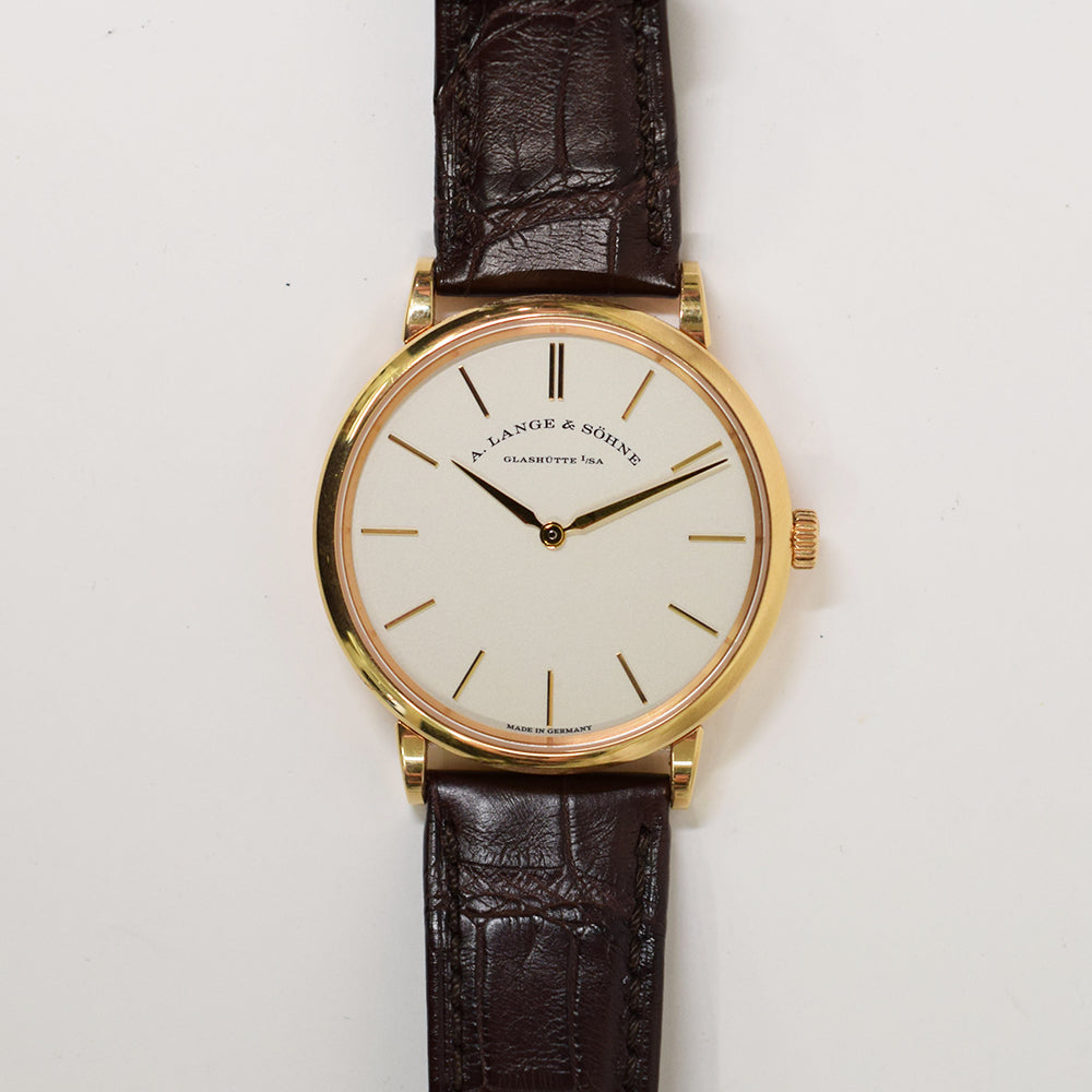 Saxonia Thin 37mm Rose Gold Manual Winding 201.033