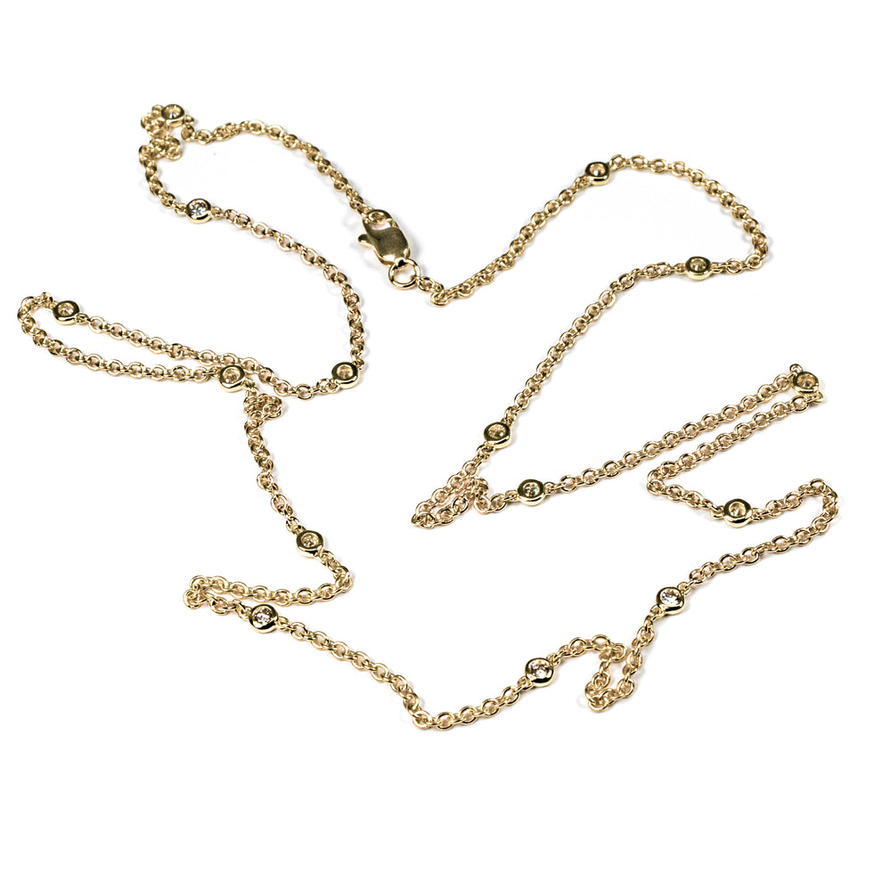 18kt Yellow Gold 20" Diamonds by the Yard Necklace