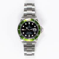 Submariner Date 40mm "Kermit" Steel 16610LV